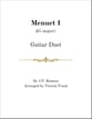 Menuet Guitar and Fretted sheet music cover